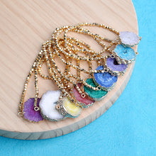 Load image into Gallery viewer, Raw Agate Cluster Bracelet