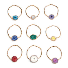 Load image into Gallery viewer, Raw Agate Cluster Bracelet