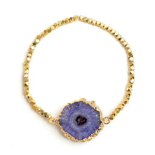 Load image into Gallery viewer, Raw Agate Cluster Bracelet