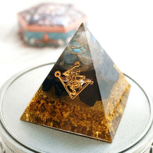 Load image into Gallery viewer, 【Enhanced Version】Purification Orgone Pyramid | Obsidian Crystal