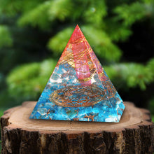 Load image into Gallery viewer, Orgone Circle Pyramid | Blue Root