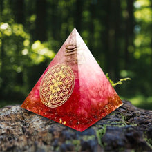 Load image into Gallery viewer, Heart Chakra Pyramid | Pink Crystal