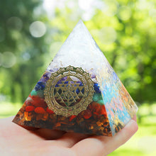 Load image into Gallery viewer, Energy Generator Chakra Pyramid | Clear Quartz Guiding
