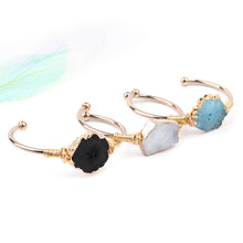 Load image into Gallery viewer, Raw Natural Cluster Crystal Bracelet
