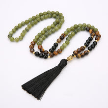 Load image into Gallery viewer, Green Agate Buddhism Mala
