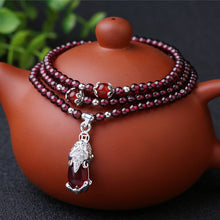Load image into Gallery viewer, Garnet Pixiu Mala
