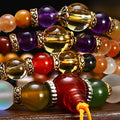 Polychrome Crystal Agate Mala