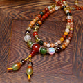 Polychrome Crystal Agate Mala