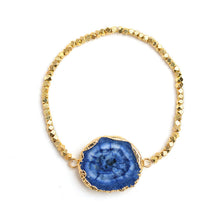 Load image into Gallery viewer, Raw Agate Cluster Bracelet
