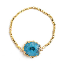 Load image into Gallery viewer, Raw Agate Cluster Bracelet
