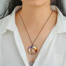 Load image into Gallery viewer, Seven Chakra Life Tree Orgone Pendant

