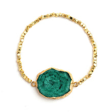 Load image into Gallery viewer, Raw Agate Cluster Bracelet
