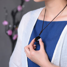 Load image into Gallery viewer, Black Obsidian Talisman
