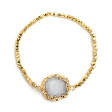 Load image into Gallery viewer, Raw Agate Cluster Bracelet
