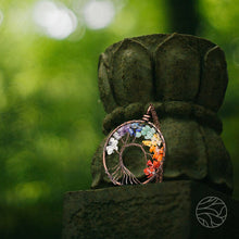 Load image into Gallery viewer, Seven Chakra Life Tree Orgone Pendant
