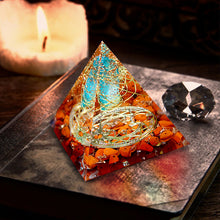 Load image into Gallery viewer, Orgone Circle Pyramid | Red Root
