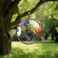 Load image into Gallery viewer, Seven Chakra Life Tree Orgone Pendant
