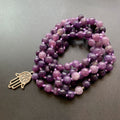 Natual Lepidolite Mala
