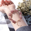 Raw Strawberry Quartz Bracelet