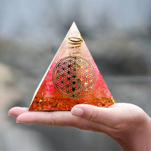 Load image into Gallery viewer, Heart Chakra Pyramid | Pink Crystal
