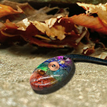Load image into Gallery viewer, Oval Chakra Orgone Pendant
