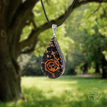 Load image into Gallery viewer, Purification Drop Orgone Pendant | Black
