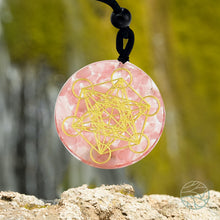 Load image into Gallery viewer, with the Name of Love Pendant | Pink Crystal
