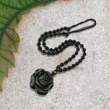 Load image into Gallery viewer, Obsidian Rose Pendant

