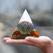 Load image into Gallery viewer, Energy Generator Chakra Pyramid | Clear Quartz Guiding
