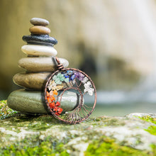 Load image into Gallery viewer, Seven Chakra Life Tree Orgone Pendant
