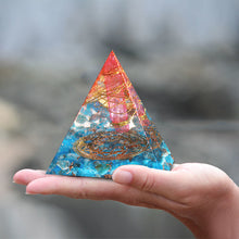 Load image into Gallery viewer, Orgone Circle Pyramid | Blue Root
