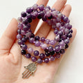 Natual Lepidolite Mala