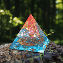 Load image into Gallery viewer, Orgone Circle Pyramid | Blue Root
