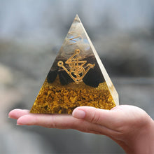 Load image into Gallery viewer, 【Enhanced Version】Purification Orgone Pyramid | Obsidian Crystal
