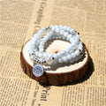 Aquamarine Lotus Mala