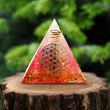 Load image into Gallery viewer, Heart Chakra Pyramid | Pink Crystal
