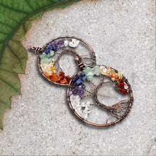 Load image into Gallery viewer, Seven Chakra Life Tree Orgone Pendant
