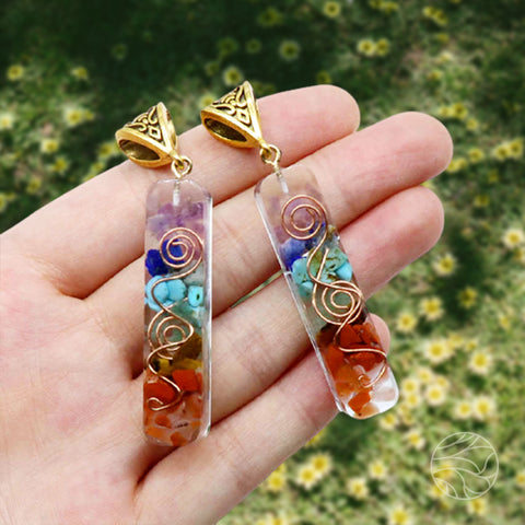 Orgone Seven Chakra Pendant