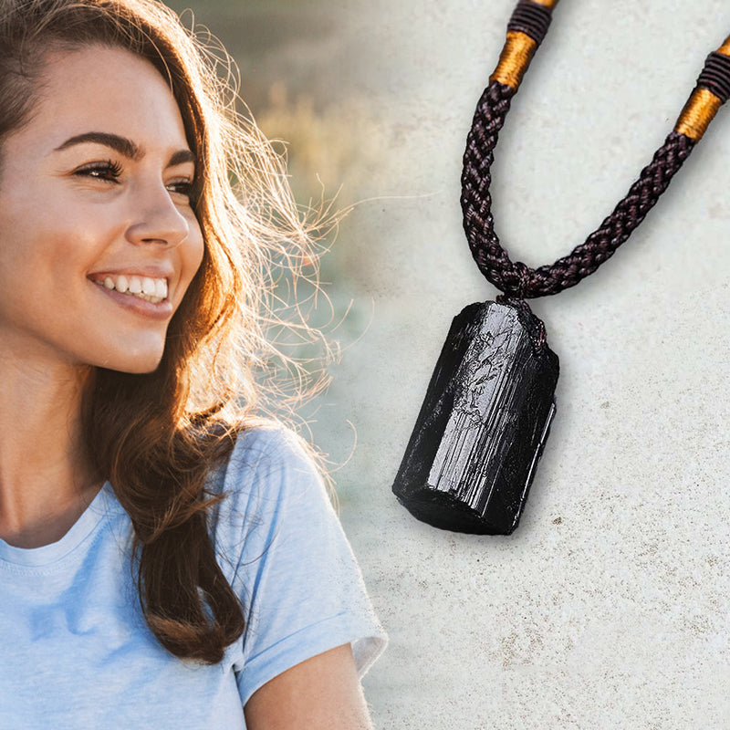 Raw Tourmaline Pendant