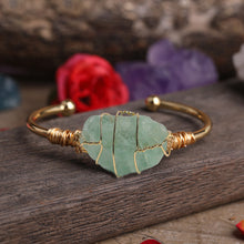 Load image into Gallery viewer, Raw Gold-Plated Crystal Bracelet
