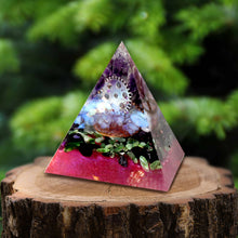 Load image into Gallery viewer, Aquamarine's Courage Orgone Pyramid
