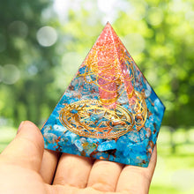 Load image into Gallery viewer, Orgone Circle Pyramid | Blue Root

