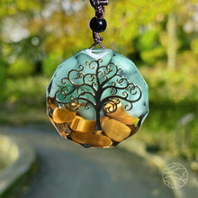Load image into Gallery viewer, Life Tree Orgone Pendant | Tiger's Eye
