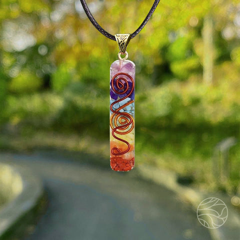 Orgone Seven Chakra Pendant