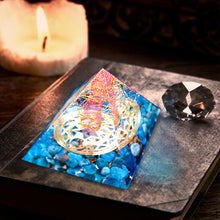 Load image into Gallery viewer, Orgone Circle Pyramid | Blue Root
