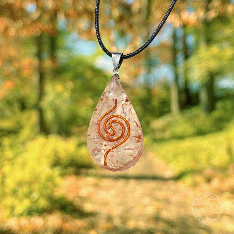 Purification Drop Orgone Pendant | Clear