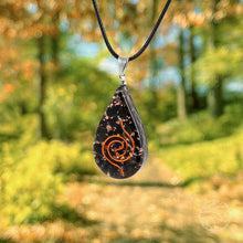 Load image into Gallery viewer, Purification Drop Orgone Pendant | Black
