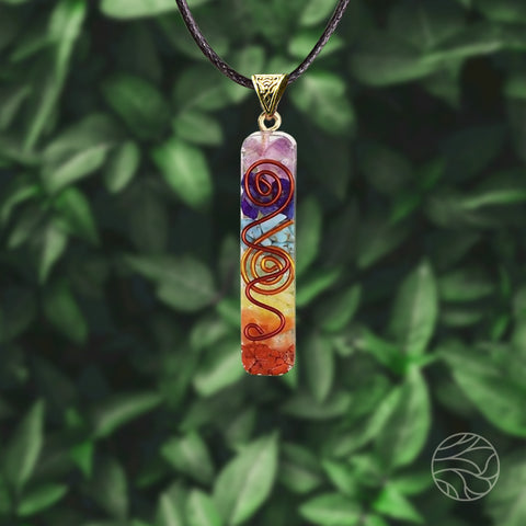 Orgone Seven Chakra Pendant