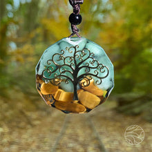 Load image into Gallery viewer, Life Tree Orgone Pendant | Tiger's Eye
