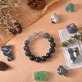 The Black Rutilated Quartz Bracelet